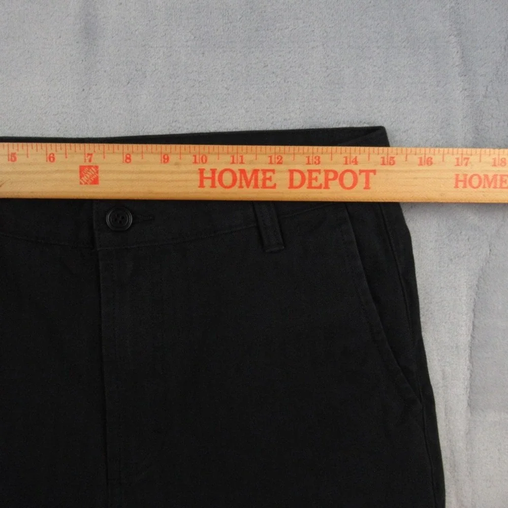 Barney Cools Mens Black Cotton Twill Straight Leg Chino Pants Size 30 BC-21-Q421